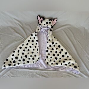 Disney Dalmatian Spot Hooded Cape Blanket - White, Black, Pink